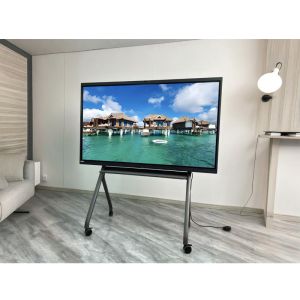Height Adjustable Dual Sided Mobile Stand Smart Board Interactive Panel