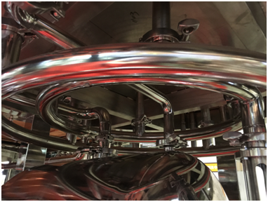 Hot Water Tank 3 Vessel Brewing System , Brewpubs Craft Brewing Equipment