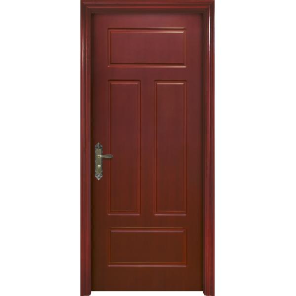 Hotel Interior Solid 2 Hours Fire Rated Wood Doors 1.2mm Thickness