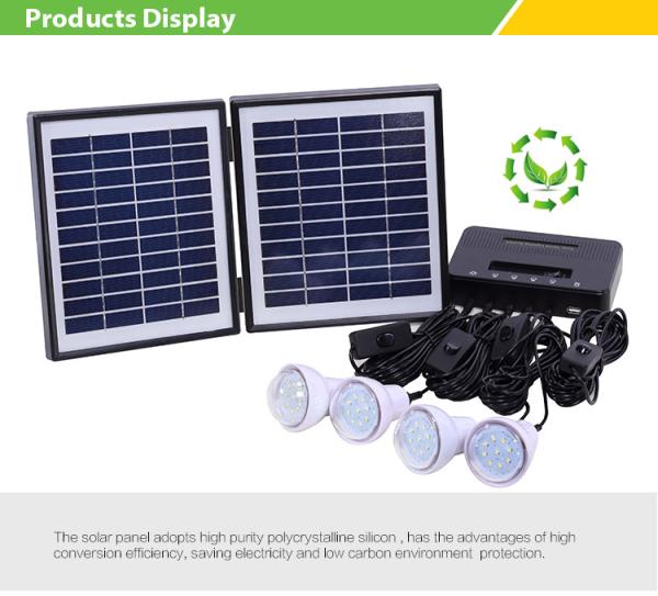 Quality Small household solar light outdoor solar portable portable lamp power 4W 9V for sale