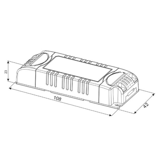 High Input Frequency Dali Led Dimmer , 20W 700mA Low Voltage Dimmer 5 Years Quality Warranty