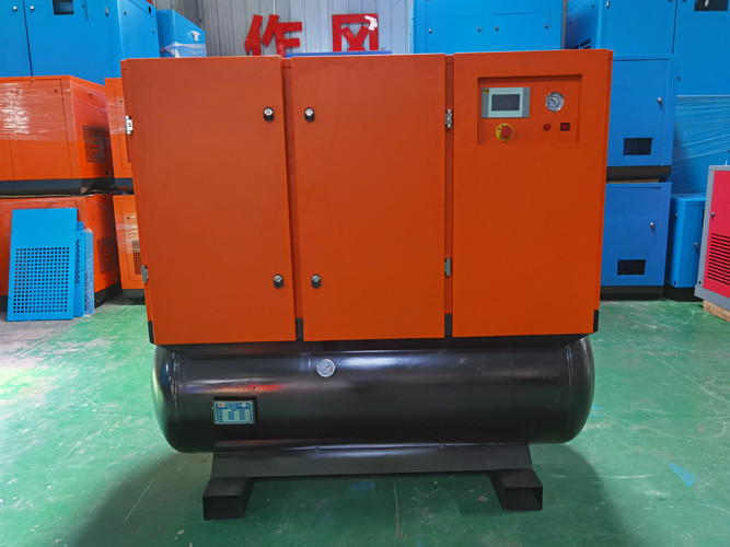 Screw Laser Cutting Air Compressor Air Tank Mounted Variable Frequency 15Kw 20Hp