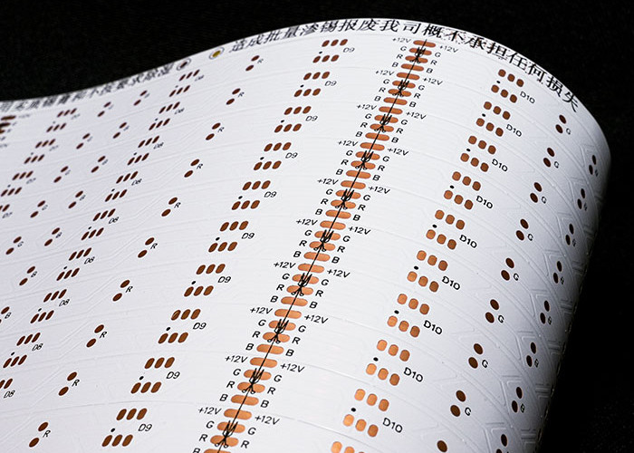 12V Double Sided Flexible PCB Board For LED With Black Character OSP Antioxidant
