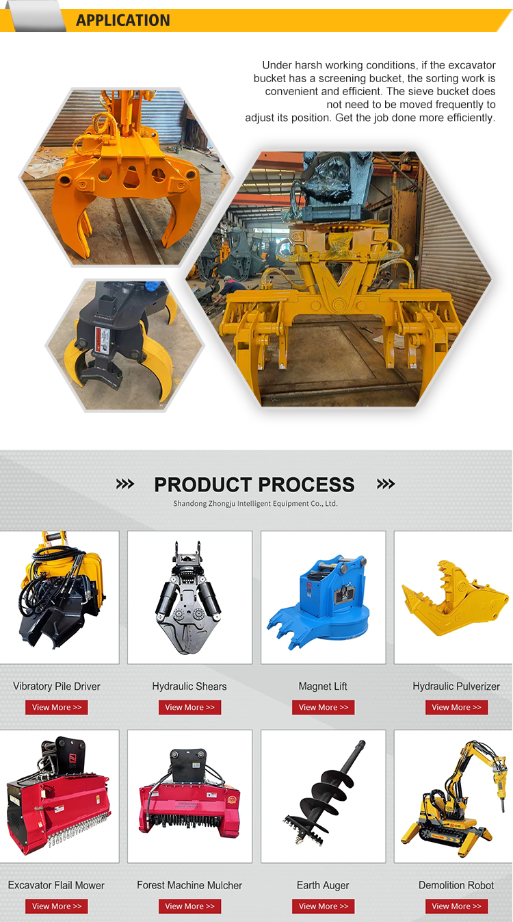 grapple pipe pile grab excavator Pile Driver