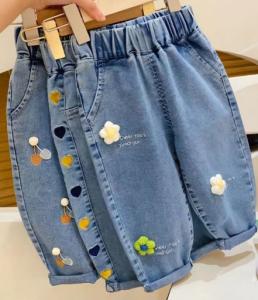 China Slim Fit Stretch Denim Pants Custom Logo Girls Fashion Trend Jeans Jrt2 wholesale