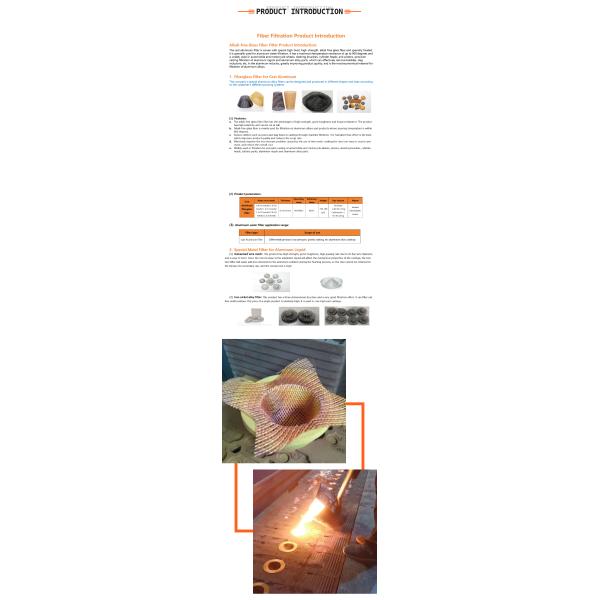 0.35-0.5mm Metal Liquid Filtration Purification Casting Filter Elements