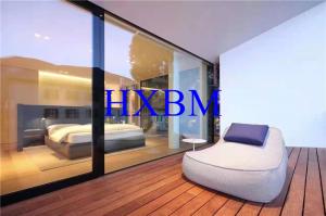 China Hurricane Proof HOPO Hardware Aluminum Sliding Doors 102mm Depth wholesale