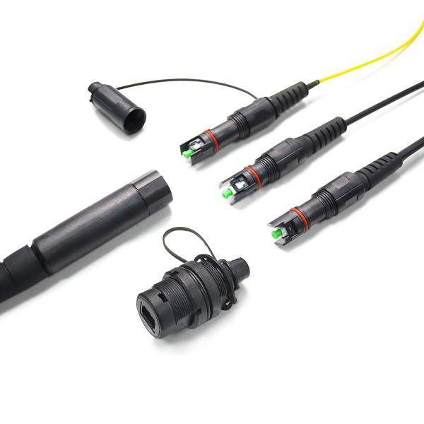 Customized FTTH Waterproof Patch Cord For OptiTap Corning SC APC