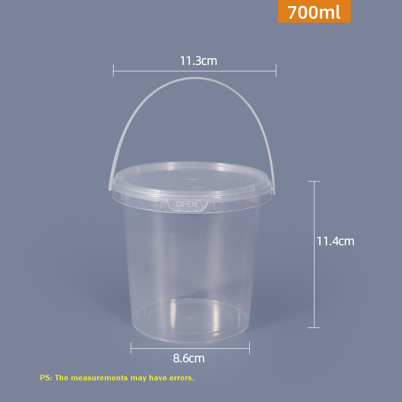 Enjoy Delicious Ice Cream with Our 16oz Butter Spread Box 350ml-700ml Plastic Bucket