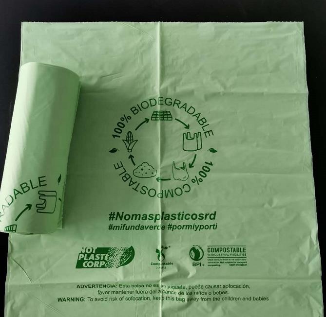 Organic Compostable Bin Liners Corn Starch Bags In Bulk ODM