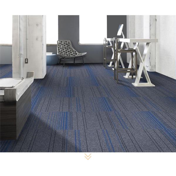 Exhibition Hall commercial office carpet Simple Stripes Modern Square Patchwork Carpet