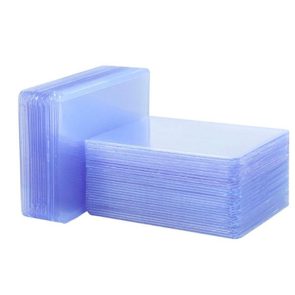 Quality Clear Credit Card Trading Card Sleeve 50 Pages Silk Screen Printing for sale