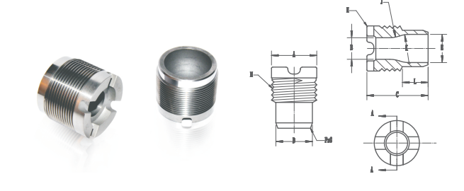 High Quality Tungsten Carbide Thread Nozzle oil drilling bit cross slot teeth