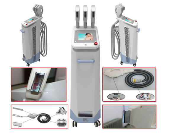 2019 OEM ODM vertical hot selling 3 in 1 SHR IPL E-light hair removal skin rejuvenation machine