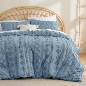 China Jacquard Geometric Pattern Brushed Comforter Set Bohemian Style Tufted 4-Piece Bedding Set wholesale