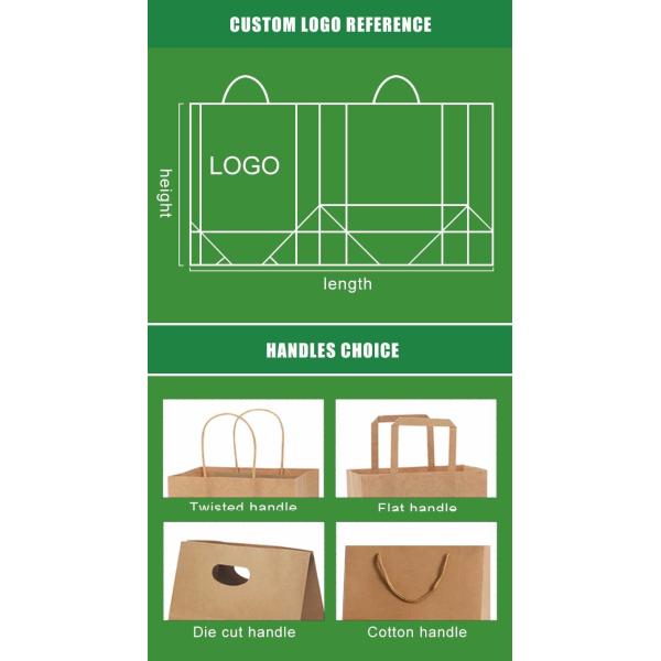 FSC Certified Kraft Paper Handbag For Clothing And Garment Packaging