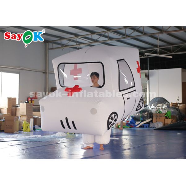 Giant Custom Inflatable Products Ambulance Model For Promotion