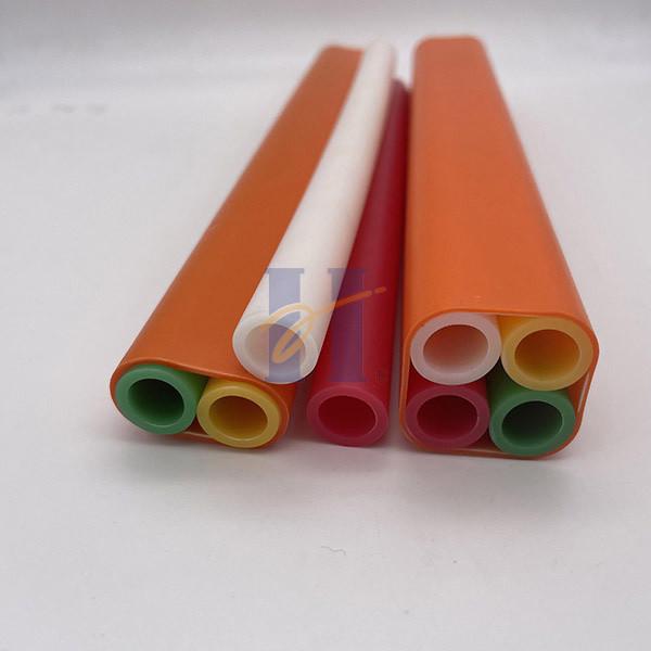 Quality HDPE 4WAY 10/8mm Inner Tubes Air Blown Fiber Microduct For Air Jetting Installation for sale