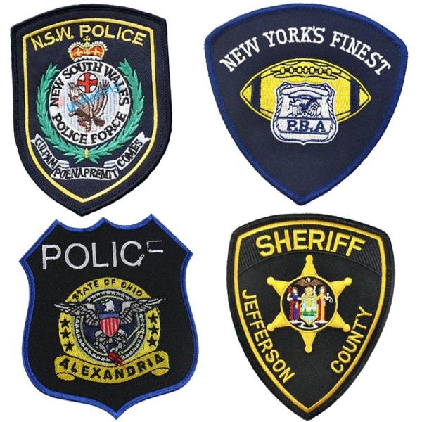 ODM Pantone Colours Custom Police Velcro Patches Clothing Accessory