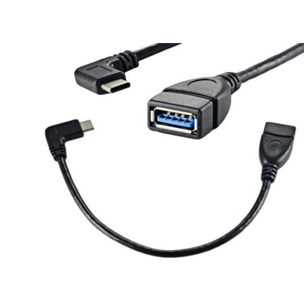 25 CM Non - Toxic USB OTG Cable / Type C OTG Cable For Mac Google Chromebook