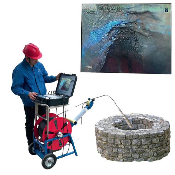 Quality 360 Rotary Waterproof Borewell Underwater Camera For Downhole Testing for sale