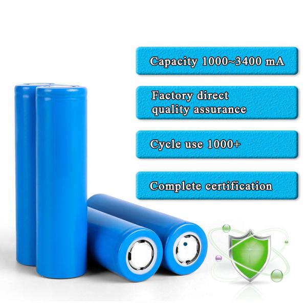 LiFePO4 Lithium Battery OEM ODM 3.7V 2200mah 2400mah 2600mah 3000mah 18650 3600mah Li-ion Rechargeable Battery Cell
