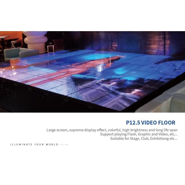 200W Light Up LED Dance Floor Rental P12.5 For Wedding Stage