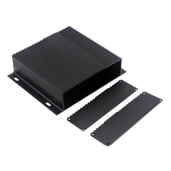 Al6063-T5 PCB Extruded Aluminum Box , 2pcs Baffle Aluminum Extrusion Enclosure