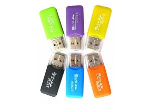 China Usb 2.0 Single Slot Portable Card Reader 4.8 X 2 X 0.6cm For PC Laptop wholesale