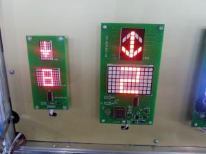 China 7x11 orange color square hole led dot matrix display module led panel for lift wholesale