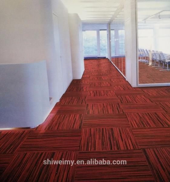 Quality Chine made multi level loop striped Nylon carpet tile for sale