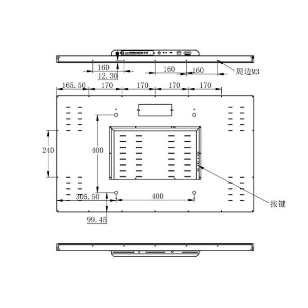 43-Inch Windows Touch Embedded Screen for Smart City Displays, Stadium Interfaces, Immersive Retail Solutions, and Gaming Systems