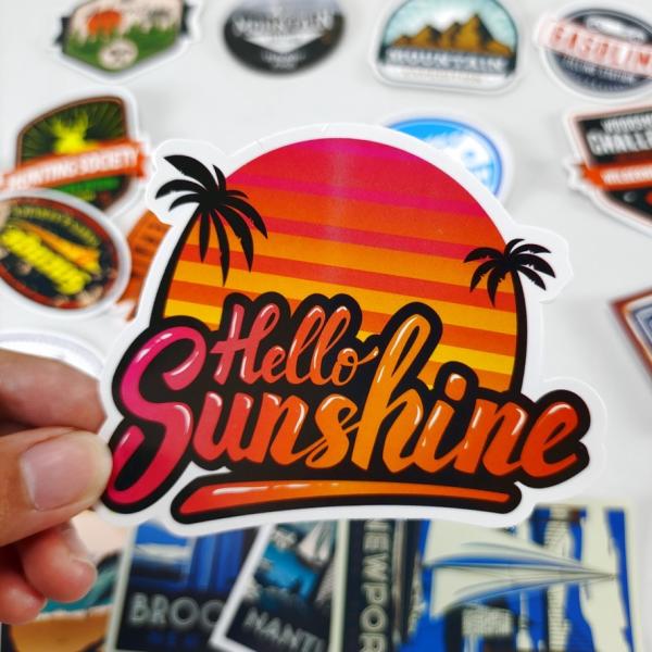 Quality Personalized Customized Embossed Die Cut Stickers Custom Printing for sale