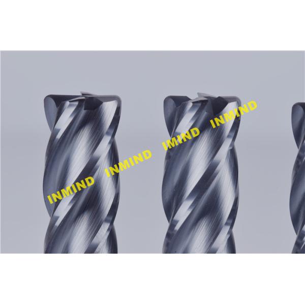 0.5 um Grain Size Corner Radius End Mill with Tungsten Carbide Material
