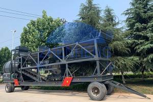 China Railways Highways YHZG35 35m3/H Mobile Concrete Batching Plant on sale