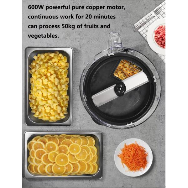 Electric Fruit Vegetable Cutting Machine 600W Multifunctional Commercial Kitchen Set