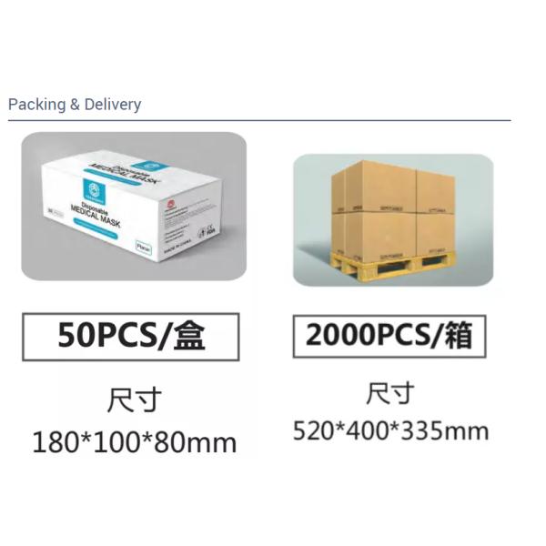 CE/ FDA Medical 3Ply Earloop Disposable Mouth Nose Dental Masks 3 Ply Disposable Medical Face Masks