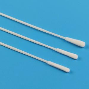 China 15cm EO Sterile Flocked Nylon Nasal Specimen Collection Swabs With Breaking Point wholesale