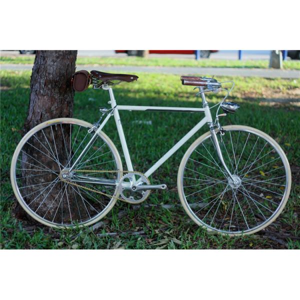 Cheap manufacturer price colorful hi-ten steel 26/28 size elegant retro lady bike with basket for sale made in China