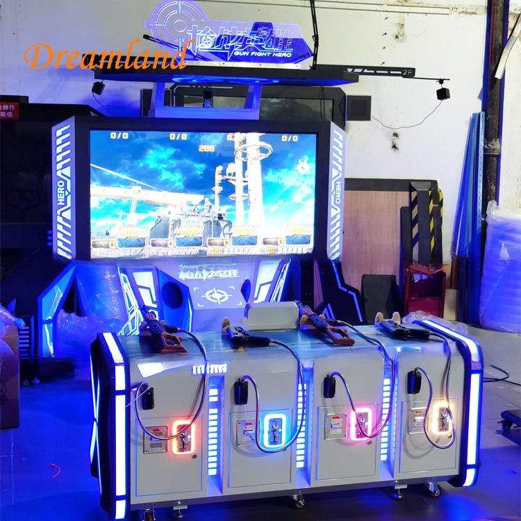 4 Players 65lcd Simulator Shooting Game Machine Exclusive Version Coin Operated
