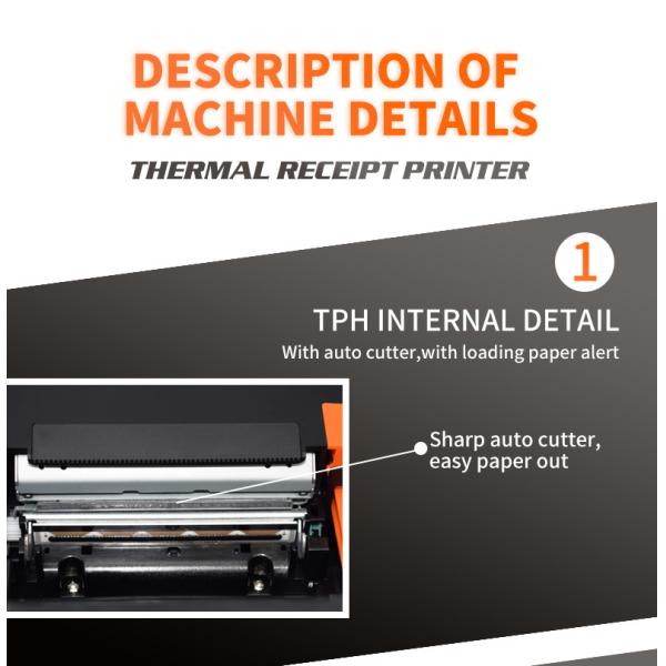 Usb Lan RJ11 Interface 3 Inch Pos Thermal Receipt Printer With Auto Cutter