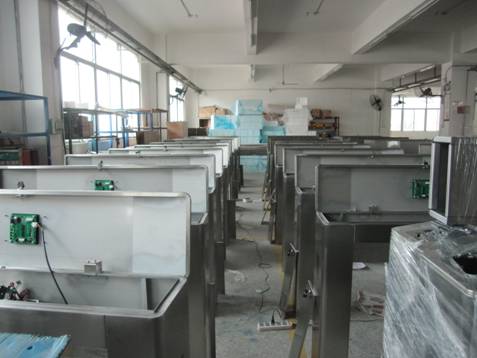 Portable Waist height Turnstile Barrier Gate pedestrian access control