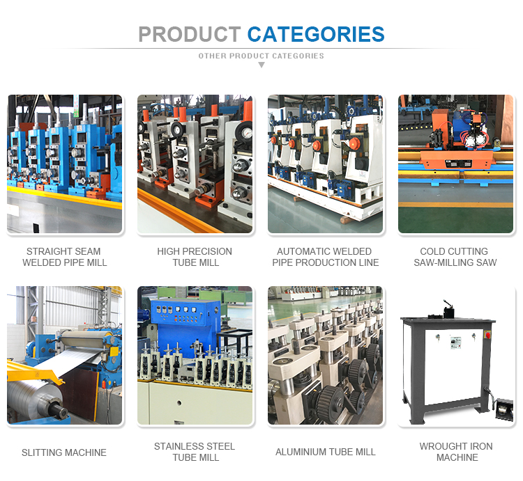 High Precision Straight Seam Welded ERW Pipe Mill Machine