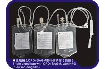 Quality Tubular Film Medical Blood Bags 350ml-500ml CPD Anticoagulant for sale