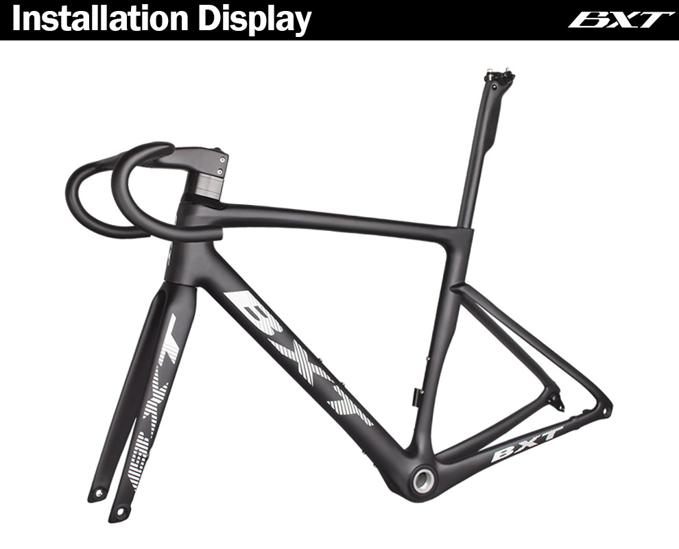 Racing Carbon Fiber Road Fork 700C Flat Mount Disc Brake Road Fork