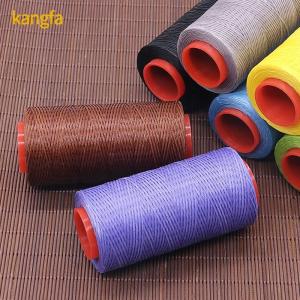 China 150d 0.8mm 30m Flat Waxed Polyester Thread for Bag Sewing 100% Polyester DIY Wax Cord wholesale
