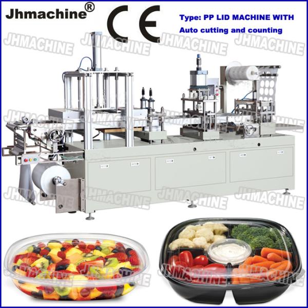 Quality New Condition PP Transparent Sheet Automatic Plastic Lid Machine For Bawl Cover for sale