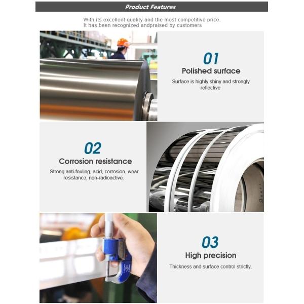 304 416L 309 Polished Stainless Steel Coil