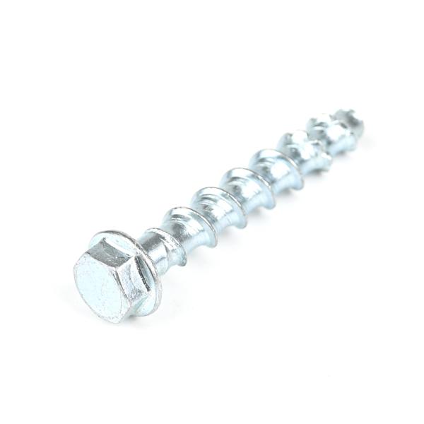 Flat Head Carbon Steel Hex Flange Concrete Screws for Facade Suspension in Zinc Plated