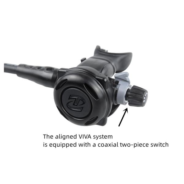 6x10cm Dive Computer Regulator , Plastic Primary Second Stage Regulator
